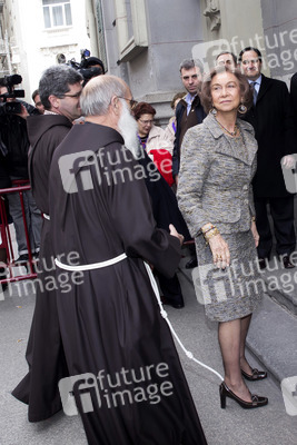 Sophia von Spanien besucht die Kirche Jesus de Medinaceli, Madrid