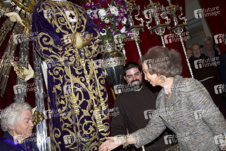 Sophia von Spanien besucht die Kirche Jesus de Medinaceli, Madrid