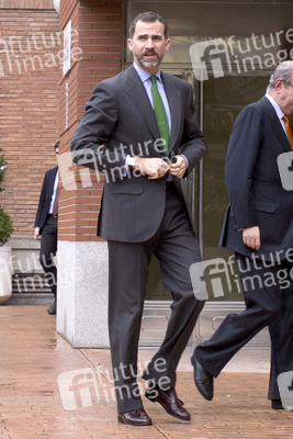 Felipe von Spanien beim Krankenhausbesuch, Madrid