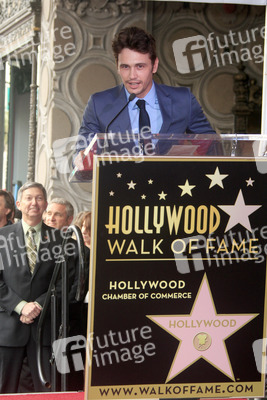 James Franco erhält einen Stern auf dem Hollywood Walk of Fame, Los Angeles