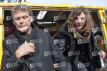 David Hasselhoff protestiert gegen Abbau der Berliner Mauer