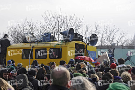 David Hasselhoff protestiert gegen Abbau der Berliner Mauer