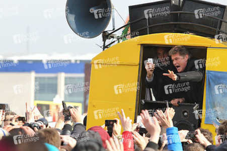 David Hasselhoff protestiert gegen Abbau der Berliner Mauer