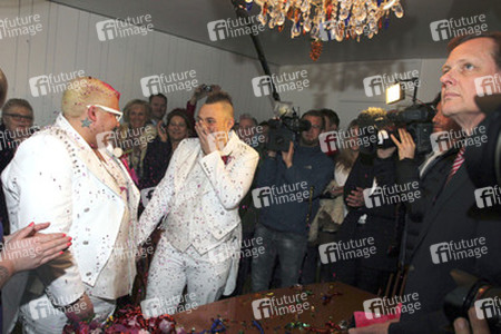 Hochzeit von Sven Florijan (Assistent von Olivia Jones), Hamburg