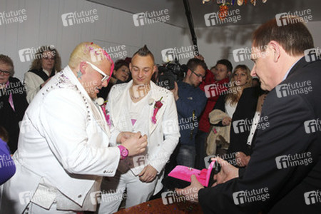 Hochzeit von Sven Florijan (Assistent von Olivia Jones), Hamburg
