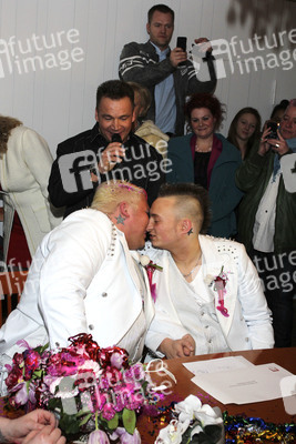 Hochzeit von Sven Florijan (Assistent von Olivia Jones), Hamburg