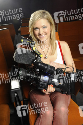 Linda Hesse beim Videodreh im Filmpark Babelsberg, Potsdam