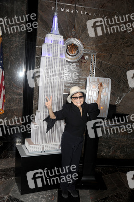 Yoko Ono Celebrates 'World Autism Awareness Day' At The Empire State Building