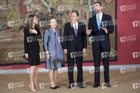 Letizia von Spanien, Yoo Soon-taek, Ban Ki-Moon, Felipe von Spanien