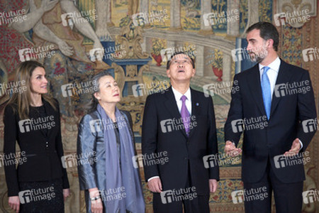 Letizia von Spanien, Yoo Soon-taek, Ban Ki-Moon, Felipe von Spanien