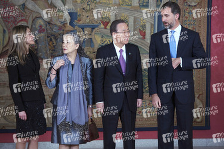 Letizia von Spanien, Yoo Soon-taek, Ban Ki-Moon, Felipe von Spanien