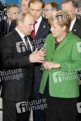 Messerundgang von Kanzlerin Merkel und Präsident Putin, Hannover