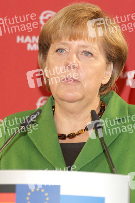 Messerundgang von Kanzlerin Merkel und Präsident Putin, Hannover