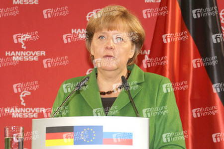 Messerundgang von Kanzlerin Merkel und Präsident Putin, Hannover
