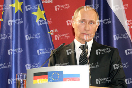 Messerundgang von Kanzlerin Merkel und Präsident Putin, Hannover