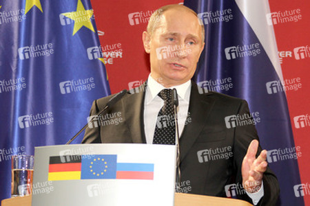 Messerundgang von Kanzlerin Merkel und Präsident Putin, Hannover