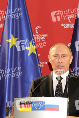 Messerundgang von Kanzlerin Merkel und Präsident Putin, Hannover