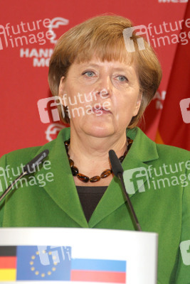 Messerundgang von Kanzlerin Merkel und Präsident Putin, Hannover