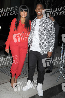 Victor Cruz mit Freundin Elaina Watley