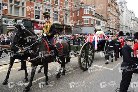 Margaret Thatcher Trauerzug, London