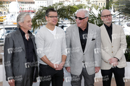 Michael Douglas, Matt Damon, Jerry Weintraub, Steven Soderbergh
