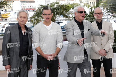 Michael Douglas, Matt Damon, Jerry Weintraub, Steven Soderbergh