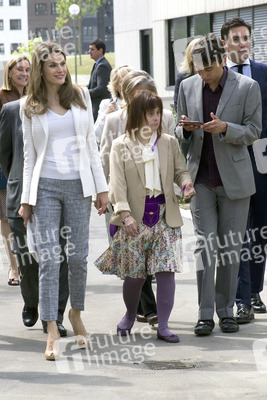Princess Letizia nescuht die Aprocor Stiftung, Madrid