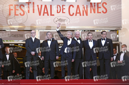 Steven Soderbergh, Greg Jacobs, Michael Douglas, Jerry Weintraub, Matt Damon, Richard LaGravenese
