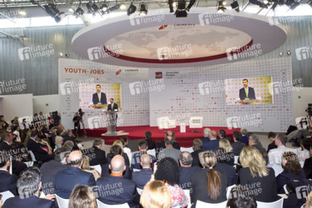 'Laureate Summit on Youth and Jobs' Podiumsdiskussion, Madrid