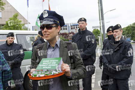 Polizei-Demonstration gegen das Pfefferspray-Verbot, Berlin