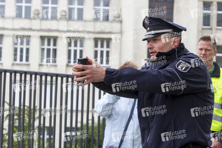 Polizei-Demonstration gegen das Pfefferspray-Verbot, Berlin