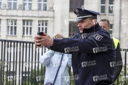 Polizei-Demonstration gegen das Pfefferspray-Verbot, Berlin
