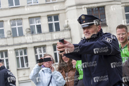 Polizei-Demonstration gegen das Pfefferspray-Verbot, Berlin