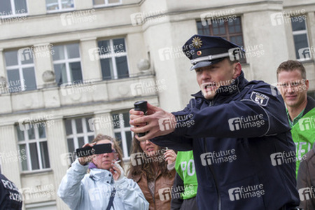 Polizei-Demonstration gegen das Pfefferspray-Verbot, Berlin