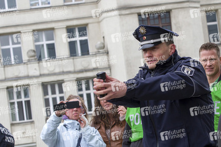 Polizei-Demonstration gegen das Pfefferspray-Verbot, Berlin