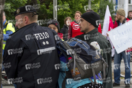 Polizei-Demonstration gegen das Pfefferspray-Verbot, Berlin