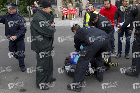 Polizei-Demonstration gegen das Pfefferspray-Verbot, Berlin