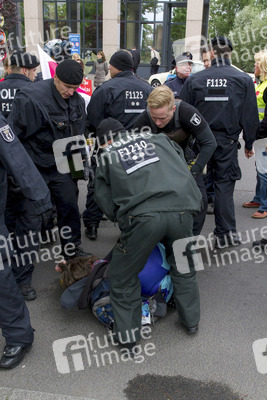 Polizei-Demonstration gegen das Pfefferspray-Verbot, Berlin