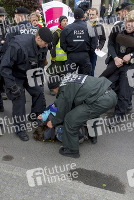Polizei-Demonstration gegen das Pfefferspray-Verbot, Berlin