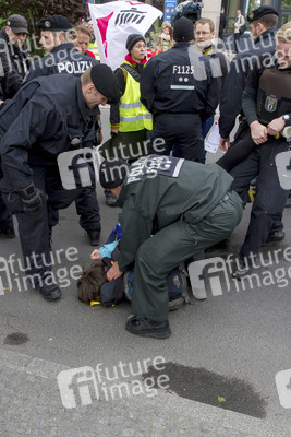 Polizei-Demonstration gegen das Pfefferspray-Verbot, Berlin