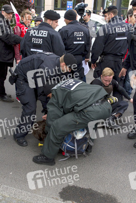 Polizei-Demonstration gegen das Pfefferspray-Verbot, Berlin