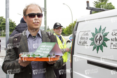 Polizei-Demonstration gegen das Pfefferspray-Verbot, Berlin