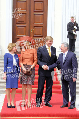 Ministerpräsident Gauck empfängt das niederländische Königspaar, Berlin
