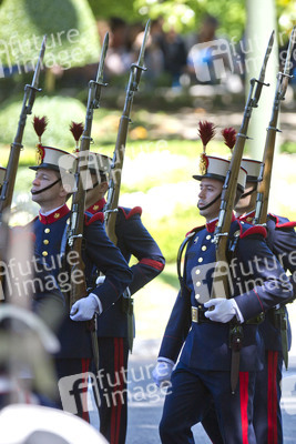 Die königliche spanische Familie beim Armed Forces Day, Madrid
