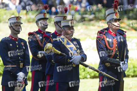 Die königliche spanische Familie beim Armed Forces Day, Madrid