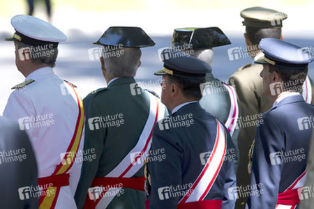 Die königliche spanische Familie beim Armed Forces Day, Madrid