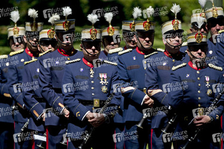 Die königliche spanische Familie beim Armed Forces Day, Madrid