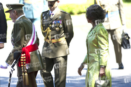 Die königliche spanische Familie beim Armed Forces Day, Madrid