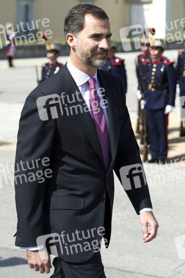 Prinz Felipe empfängt Prinz Naruhito, Madrid