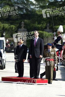 Prinz Felipe empfängt Prinz Naruhito, Madrid